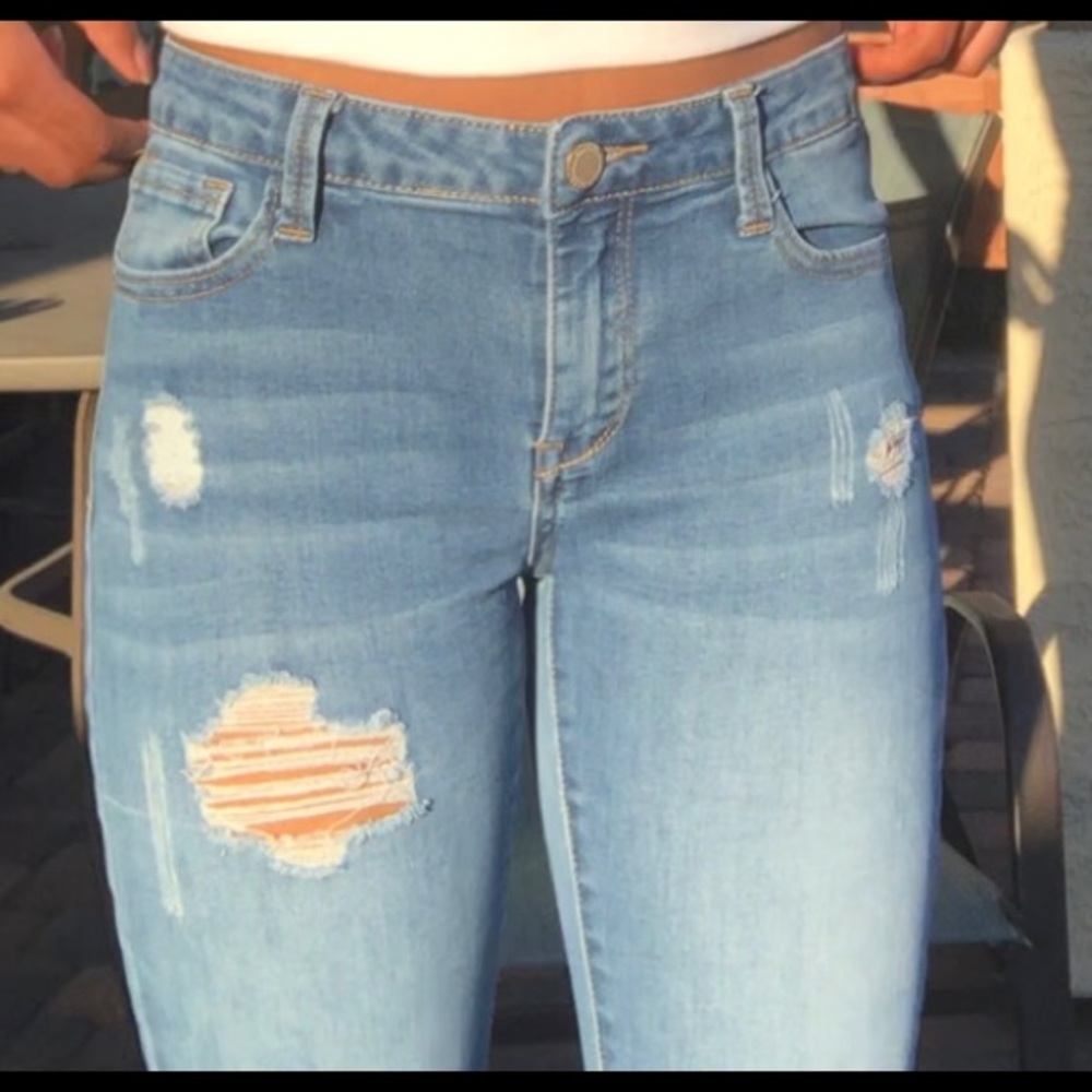 Ripped Blue Jeans